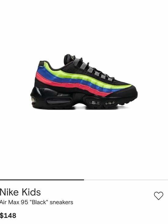 Nike Other - Nike Kids Air Max 95 Black with Neon Green Blue and Pink Accents